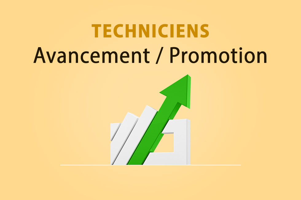 Avancement et promotion des agents techniciens