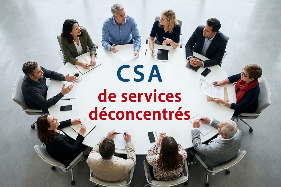 CSA des services déconcentrés du ministère de l'agriculture
